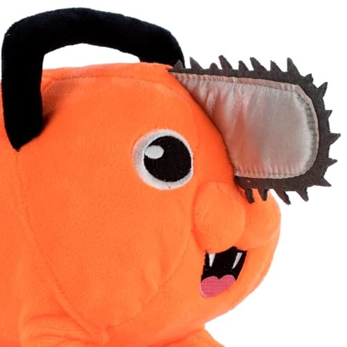 25cm Anime Chainsaw Man Dolls Plush Toy Cartoon Pochita Orange Dog