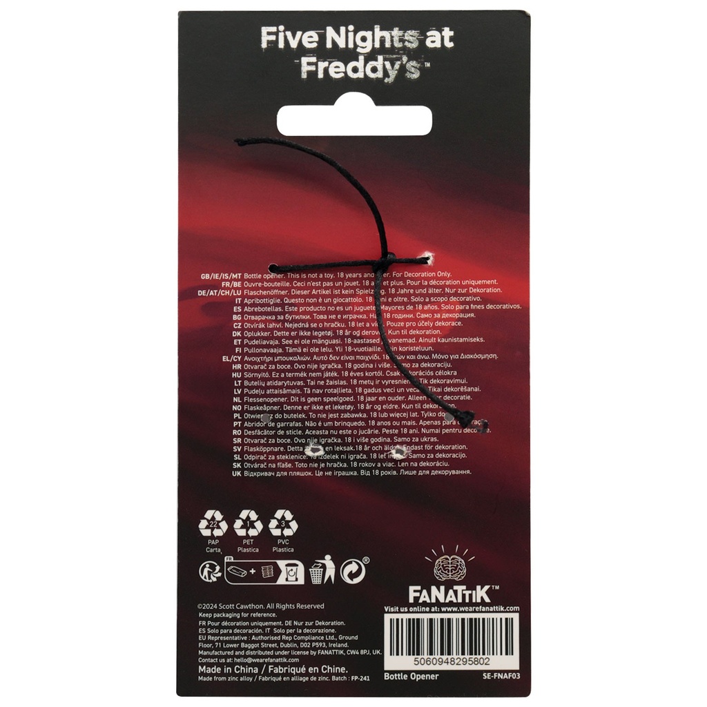 Five Nights at Freddy's Bottle Opener