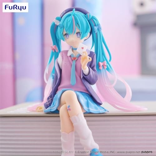 Furyu Hatsune Miku Love Blazer Navy Color Version Figur 14 Cm Hatsune Miku Noodle Stopper