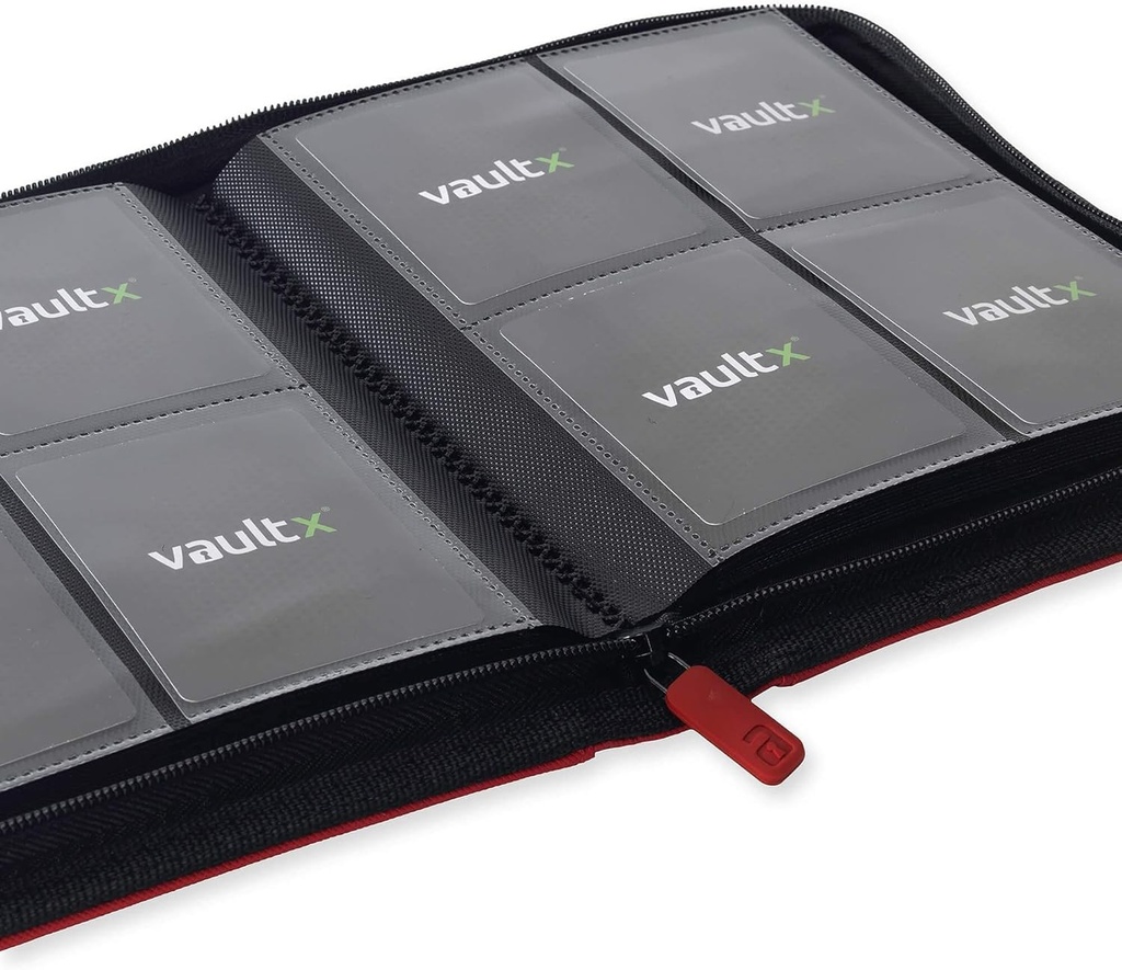 VaultX - 4-Pocket Exo-tec TCG Binder - Red