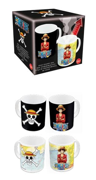 Stor One Piece Heat Change Luffy Ceramic Heat Reactive Coffee Mug
