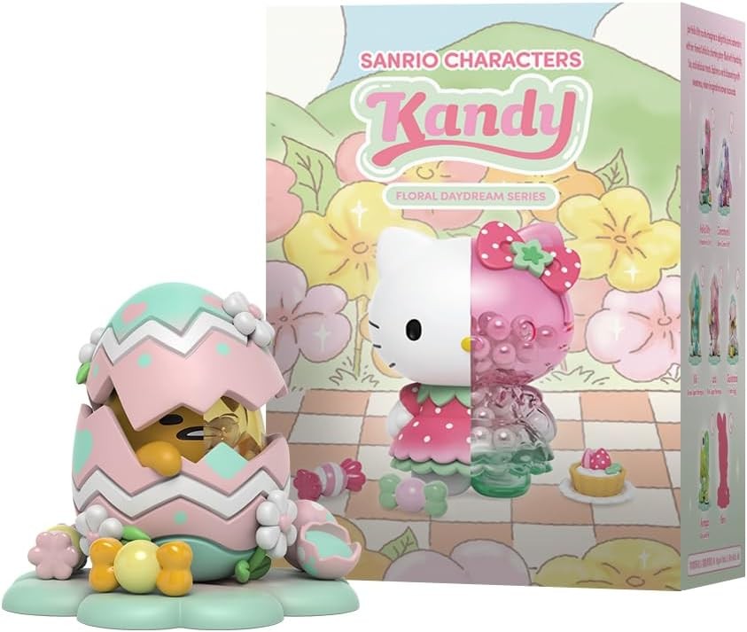 Mighty Jaxx Sanrio Kandy X Sanrio Floral Daydream   Figura Da Collezione Con Scatola a Sorpresa   Contenitore Con 6 Personaggi