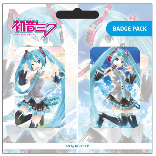Hatsune Miku - Badge 2-Pack Ver. A - 4 x 6.5 cm