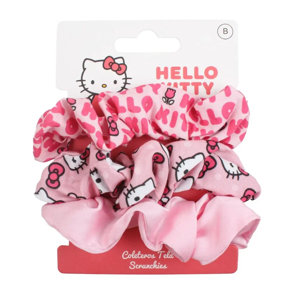 Sanrio - Hello Kitty Scrunchie - 3-pack
