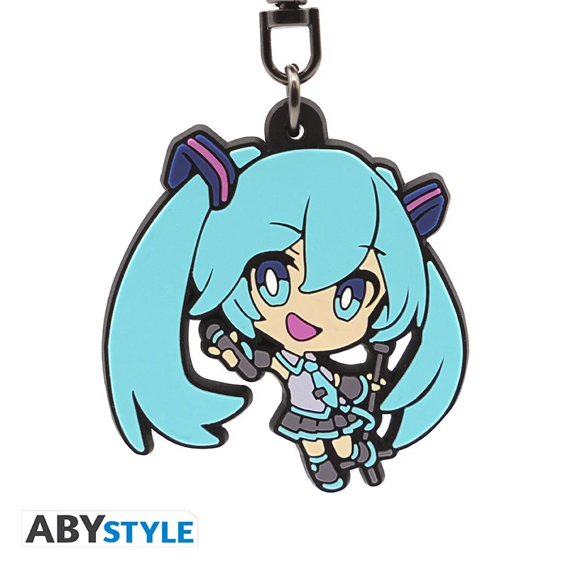 Hatsune Miku - Rubber Keychain - 4 cm