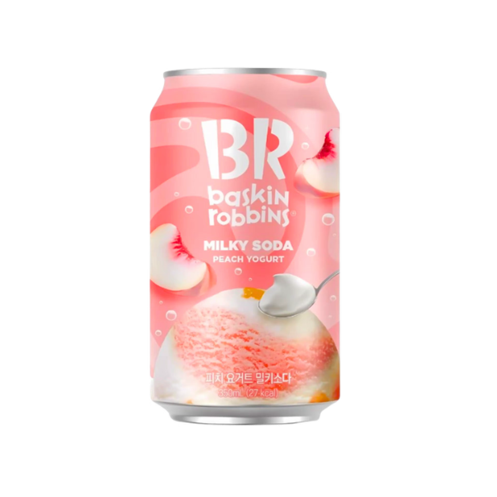 Baskin Robbins - White Peach Milky Yogurt Soda - 350ml