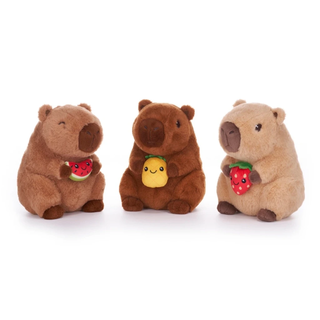 Capybara - Super Soft Plush with Fruit - 22 cm