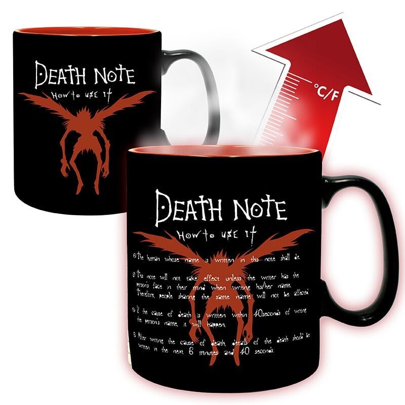 Death Note - L & Light - Heat Changing Mug - 460 ml