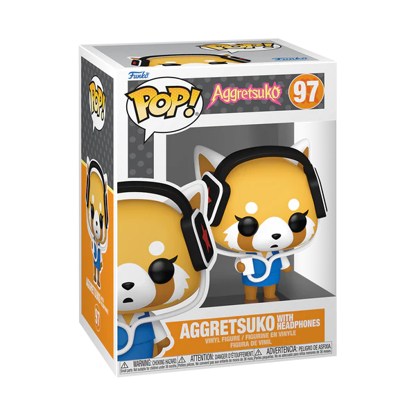 Aggretsuko - With Headphones FUNKO POP! 97 - PVC Figure - 9 cm
