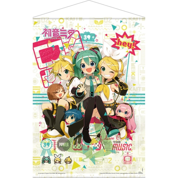 Vocaloids - Hey! Piapro Characters Wallscroll - 50x70cm