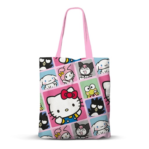 Sanrio - Hello Kitty Panels - Shopping Bag With Zipper