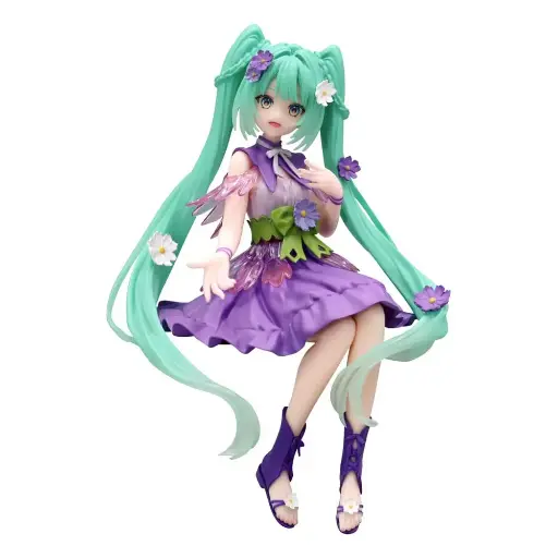 Hatsune Miku - Flower Fairy Cosmos Purple Color Ver. Noodle Stopper - PVC Figure - 14 cm