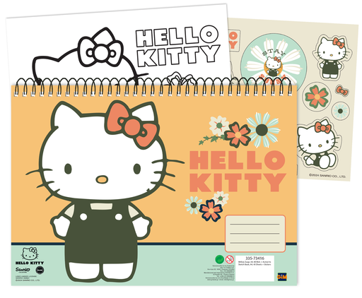 Sanrio - Hello Kitty Sketchbook - 404 sheets + stickers - 33x23cm